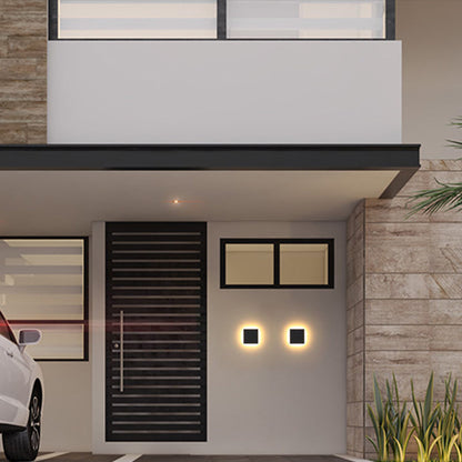 RoyaleGlow Round LED Outdoor Wall Sconce Stainless Steel With Acrylic Diffuser & IP65