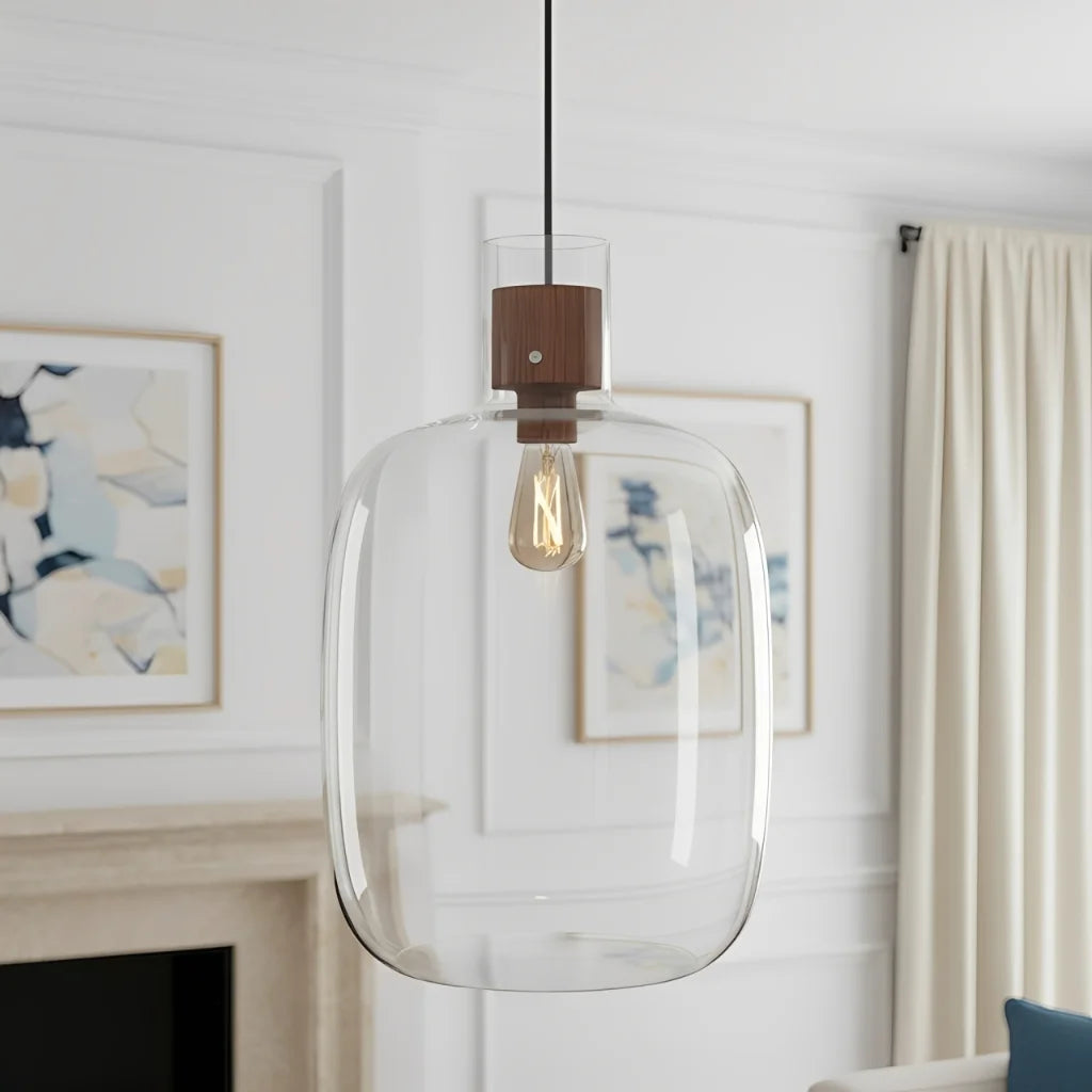 Modern Nordic Glass Globe Pendant Light 2