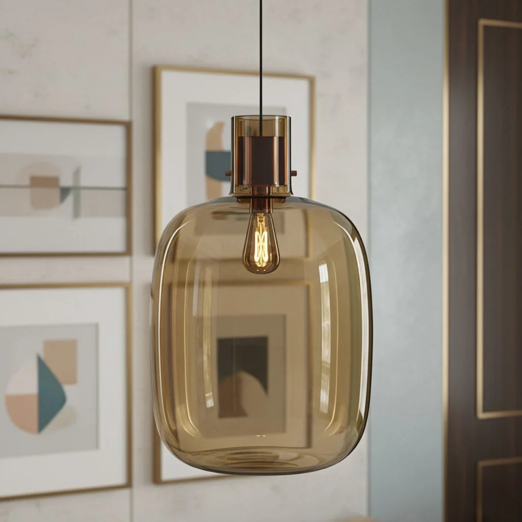 Modern Nordic Glass Globe Pendant Light 3