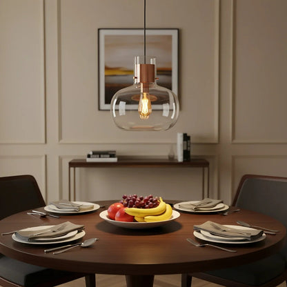 Modern Nordic Glass Globe Pendant Light 5