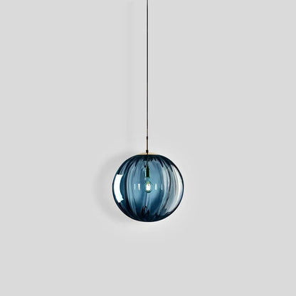 Luxora Nordic Water Pattern Glass Pendant Light with Warm Diffused Glow