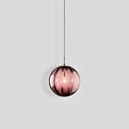 Luxora Nordic Water Pattern Glass Pendant Light with Warm Diffused Glow