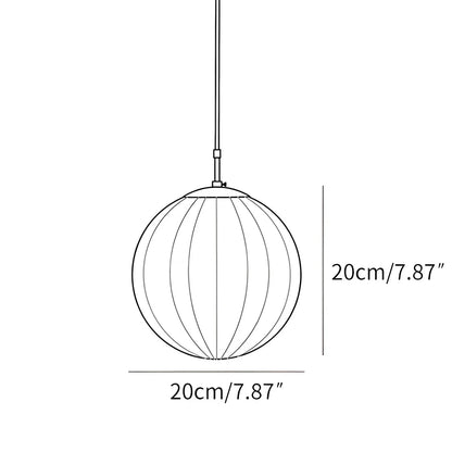 Luxora Nordic Water Pattern Glass Pendant Light with Warm Diffused Glow