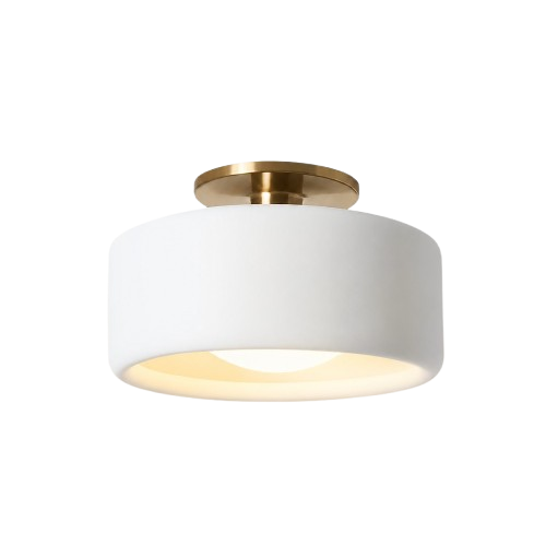 Modern Porcelain Semi Flush Mount Ceiling Light 10