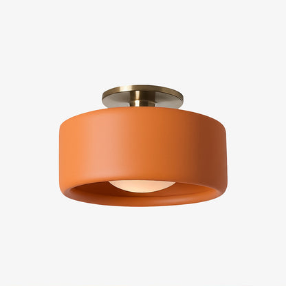 Modern Porcelain Semi Flush Mount Ceiling Light 20