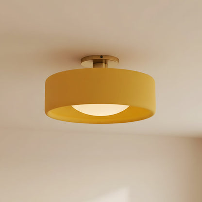 Modern Porcelain Semi Flush Mount Ceiling Light 22