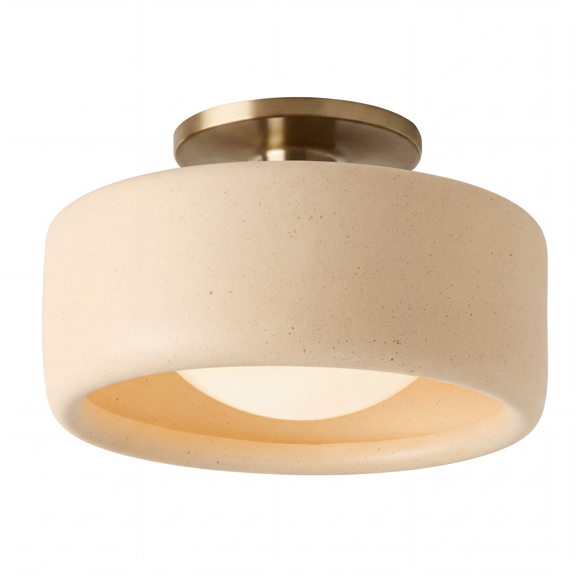 Modern Porcelain Semi Flush Mount Ceiling Light 9