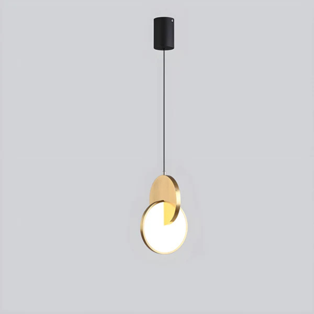 Modern Scandinavian LED hanging lamp – aluminum design lamp in unique shape 10
