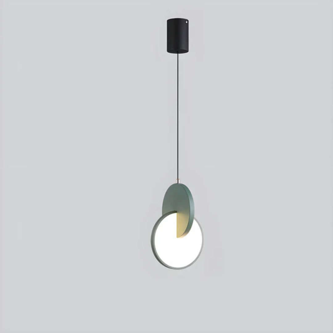 Modern Scandinavian LED hanging lamp – aluminum design lamp in unique shape 11