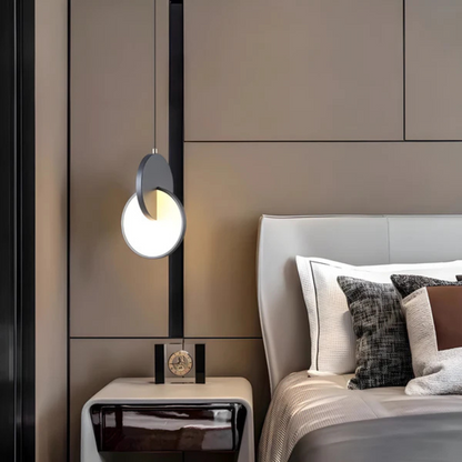 Modern Scandinavian LED hanging lamp – aluminum design lamp in unique shape 6
