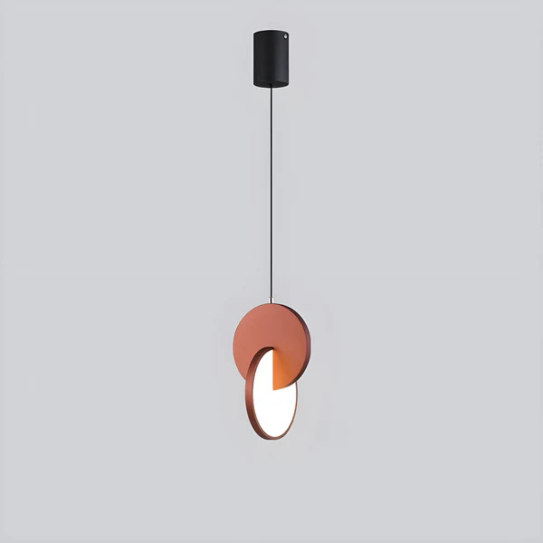 Modern Scandinavian LED hanging lamp – aluminum design lamp in unique shape 8
