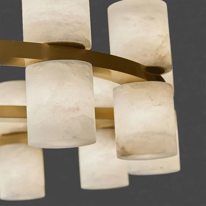 Modern Tabitha Alabaster Chandelier 5
