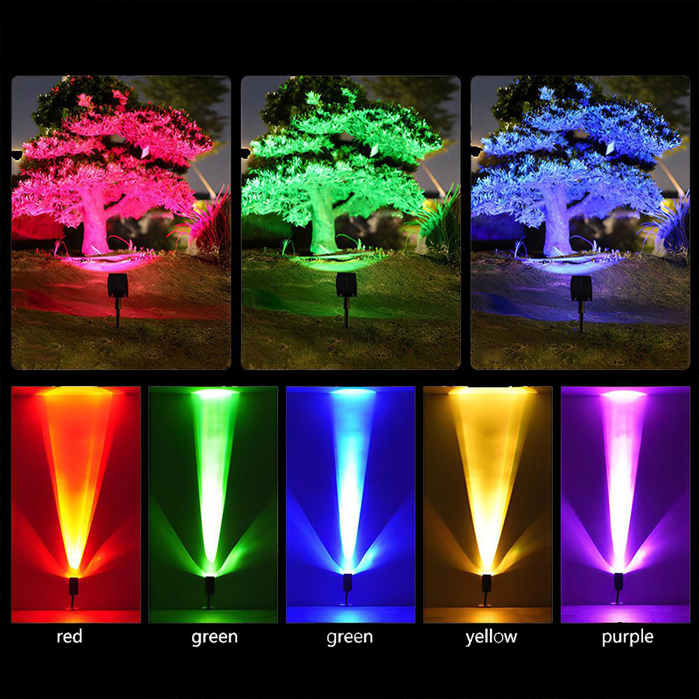 LuxRoyale Solar LED Outdoor Floor Light ,Waterproof Multi-Zoom Landscape Lighting