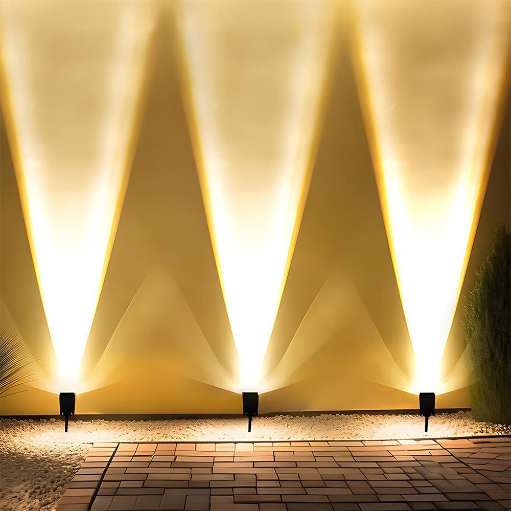 LuxRoyale Solar LED Outdoor Floor Light ,Waterproof Multi-Zoom Landscape Lighting