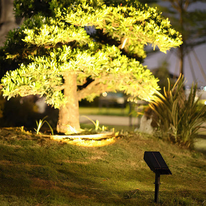 LuxRoyale Solar LED Outdoor Floor Light ,Waterproof Multi-Zoom Landscape Lighting
