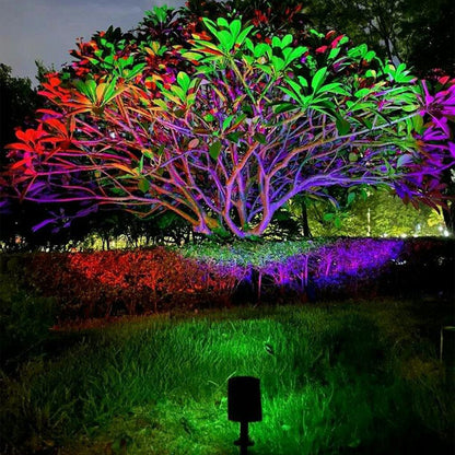 LuxRoyale Solar LED Outdoor Floor Light ,Waterproof Multi-Zoom Landscape Lighting