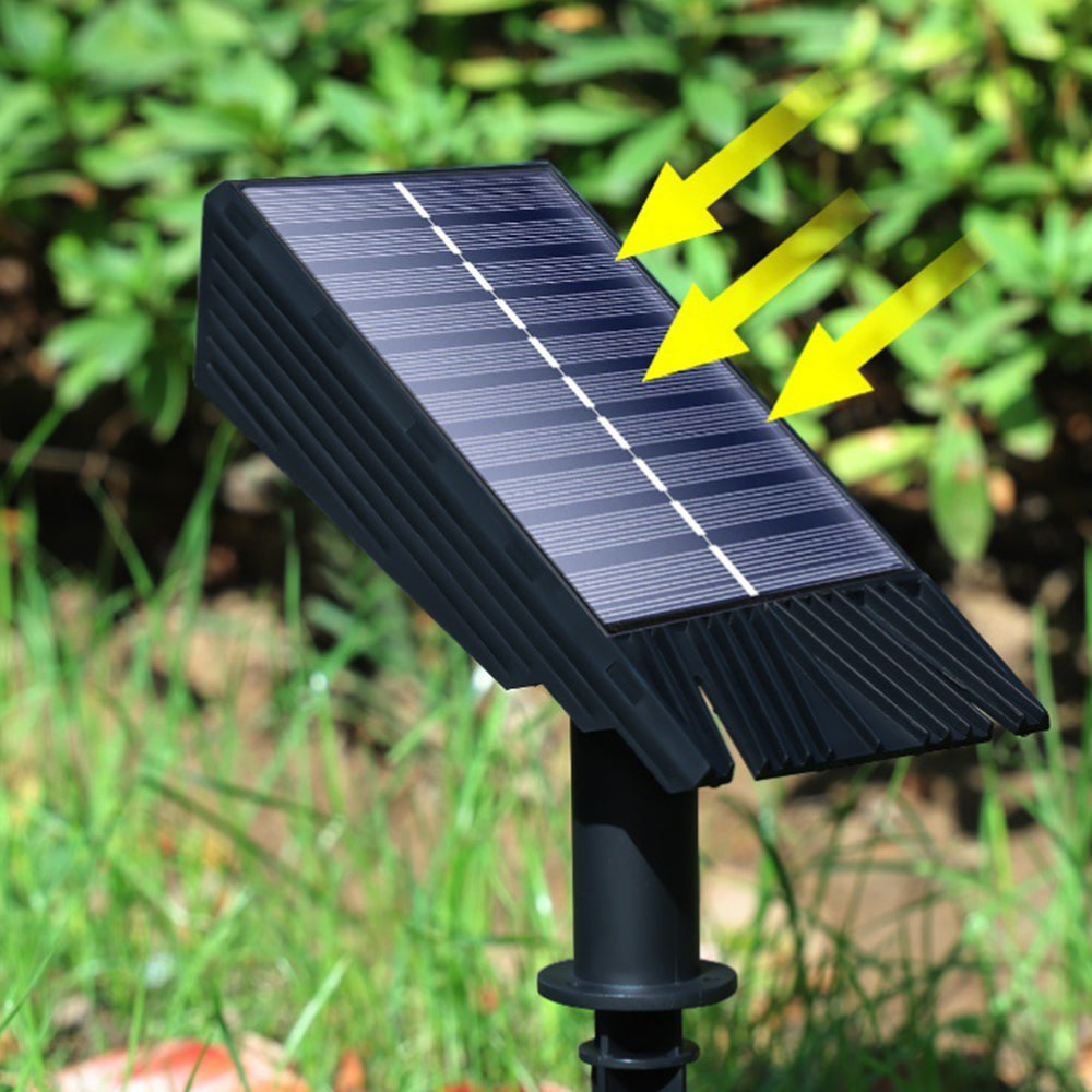 LuxRoyale Solar LED Outdoor Floor Light ,Waterproof Multi-Zoom Landscape Lighting