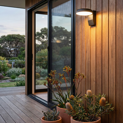 Modern Waterproof Outdoor Wall Sconce with Motion Sensor - Rotatable LED Wall Lamp for Patios and Fences 2