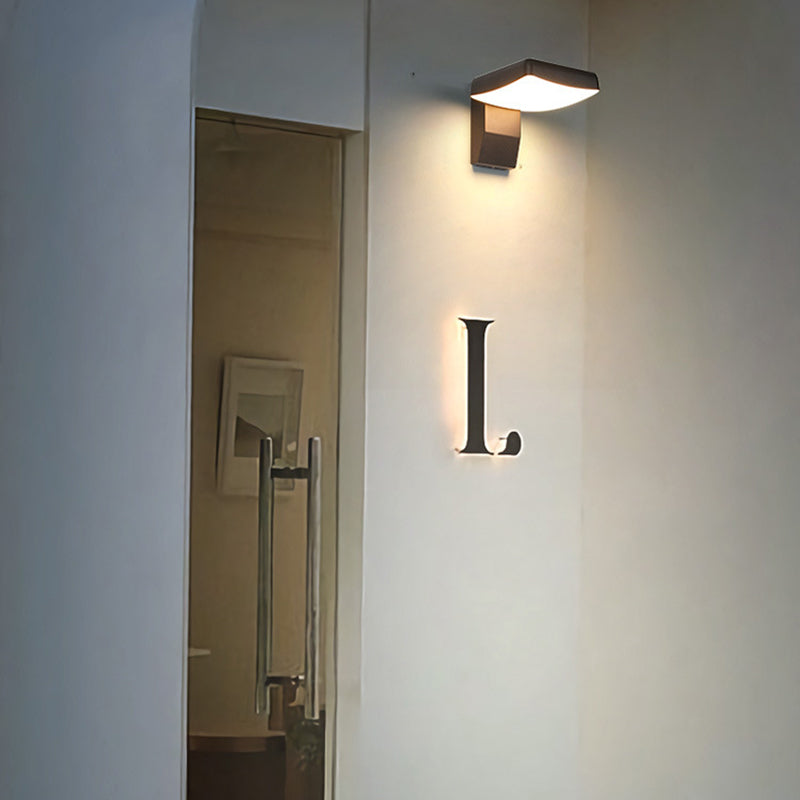 Modern Waterproof Outdoor Wall Sconce with Motion Sensor - Rotatable LED Wall Lamp for Patios and Fences 7