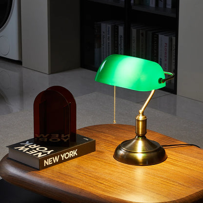 Modern bank desk lamp with US plug pull switch acrylic lampshade without light bulb very suitable for bedroom office and bank 2
