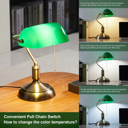 Modern bank desk lamp with US plug pull switch acrylic lampshade without light bulb very suitable for bedroom office and bank 3