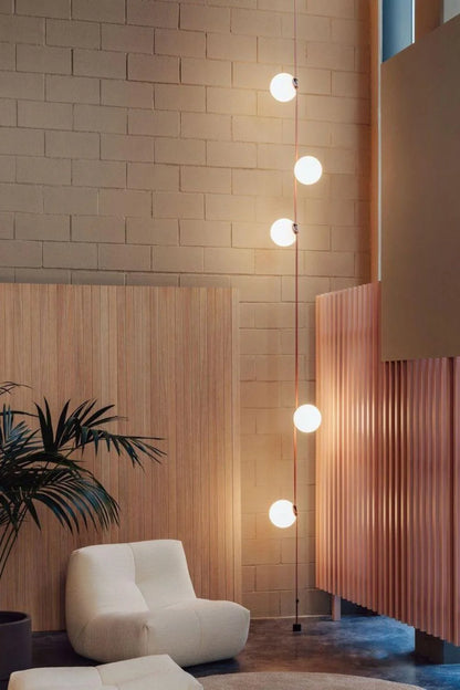 LuxRoyale Modern Globe Pendant Light with Leather Strap - Industrial Ceiling Lamp