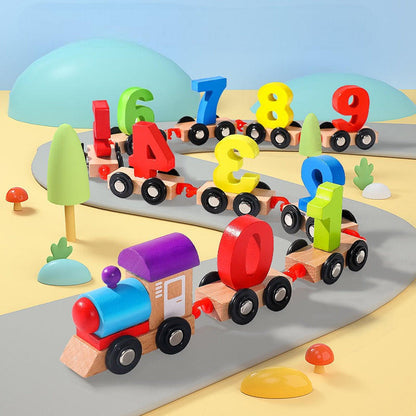 Luxora Magnetic Number Train Educational Toy For Children 1 to 3 Years Old
