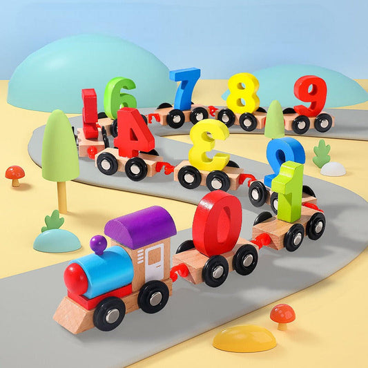 Luxora Magnetic Number Train Educational Toy For Children 1 to 3 Years Old