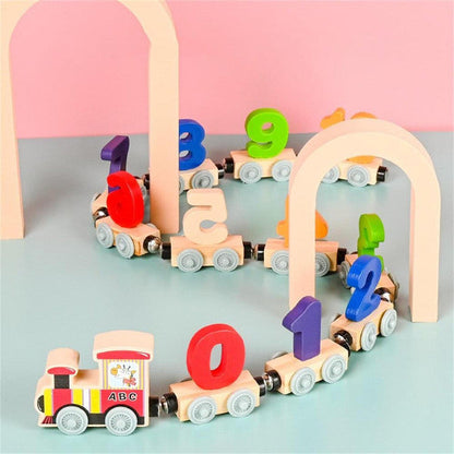 Luxora Magnetic Number Train Educational Toy For Children 1 to 3 Years Old