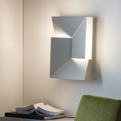 RoyaleGlow Modern Metal LED Wall Sconce - Linear Up Down Geometric Corridor Wall Lamp