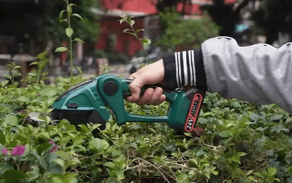 Royaleva Cordless Hedge Trimmer 2-in-1 with Dual Battery