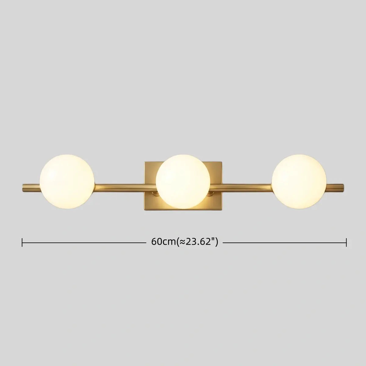 RoyaleGlow Modern Brass Vanity Light,  Multi Head Bathroom Wall Sconce