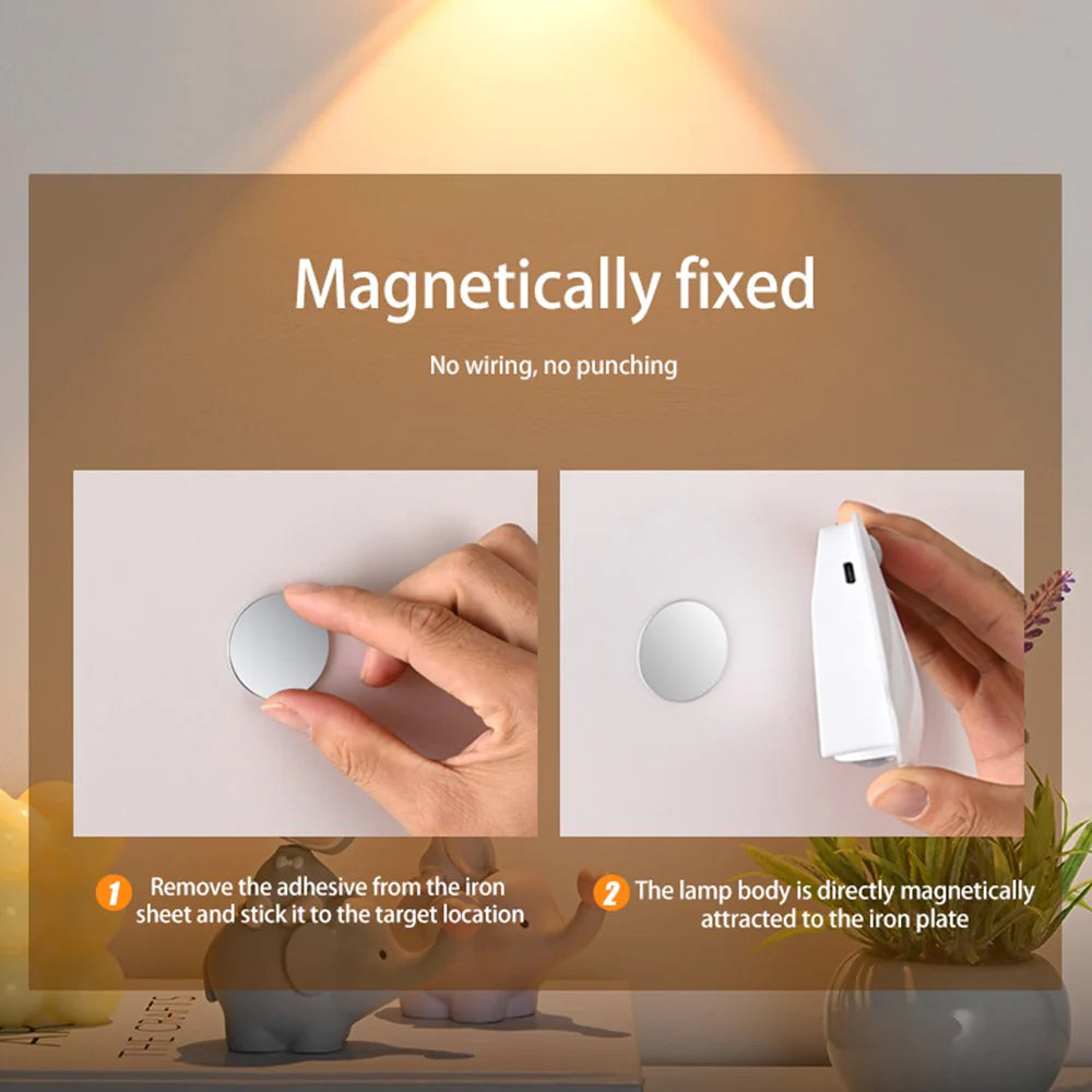 Shell Motion Light - Smart Sensor LED Night Light for Home Safety and Convenience - White