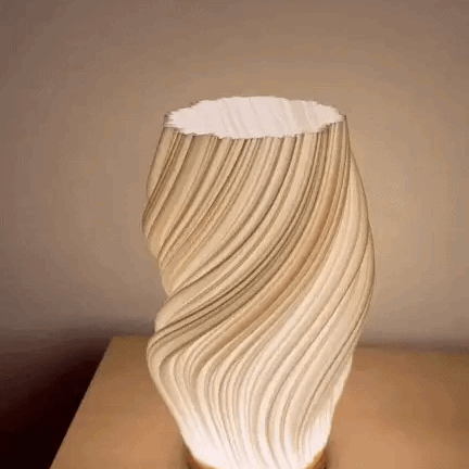 Lumora Serene Wavecrest Lamp - Modern Dimmable Wave-Shaped LED Light for Elegant Home Decor