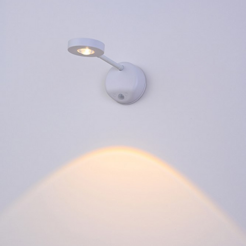 Motion Spotlight - Wireless 360° Rotating LED with Motion Sensor - White / Touch Control