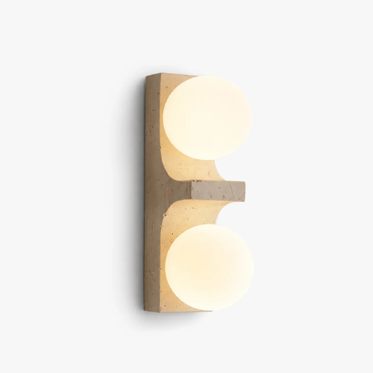 Narevona Travertine Globe Wall Lamp 0