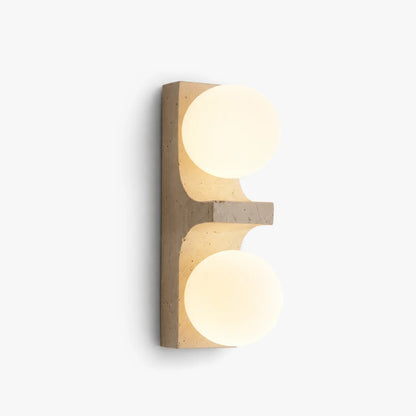 Narevona Travertine Globe Wall Lamp 0