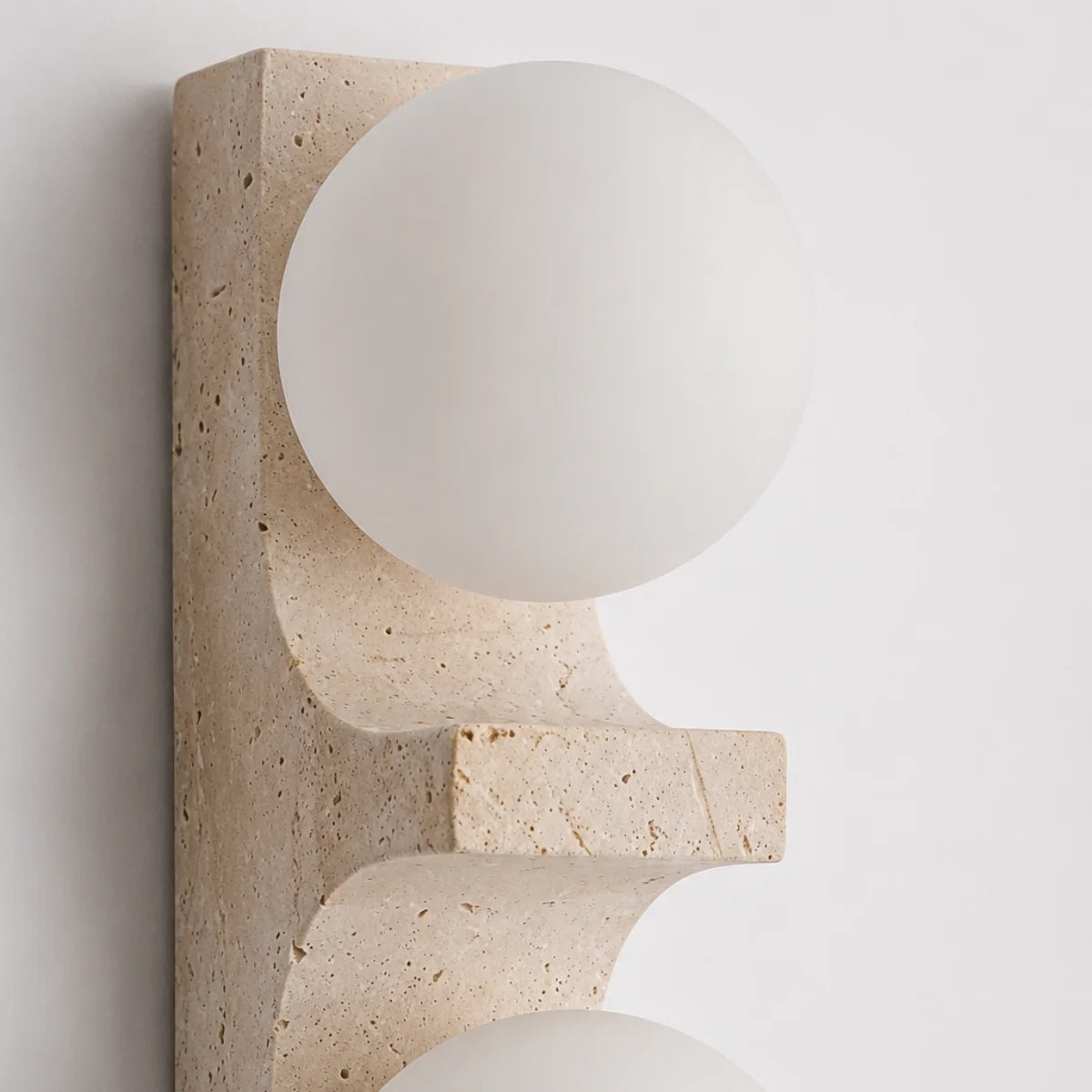 Narevona Travertine Globe Wall Lamp 7