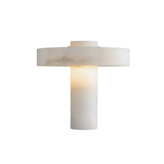 Natural Alabaster E26 Table Lamp 0