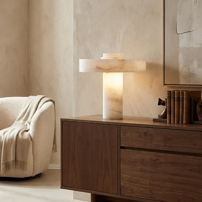 Natural Alabaster E26 Table Lamp 3