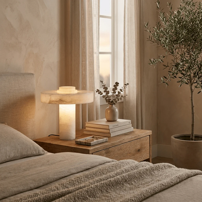 Natural Alabaster E26 Table Lamp 4