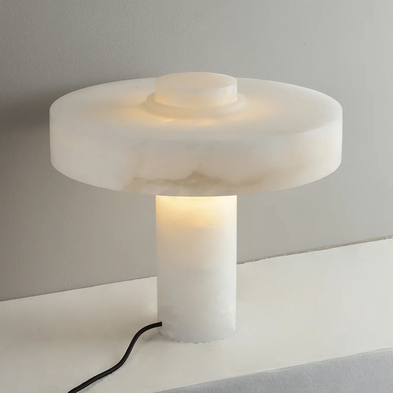 Natural Alabaster E26 Table Lamp 7