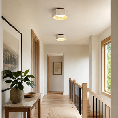 Navorune Travertine Ceiling Lamp 2