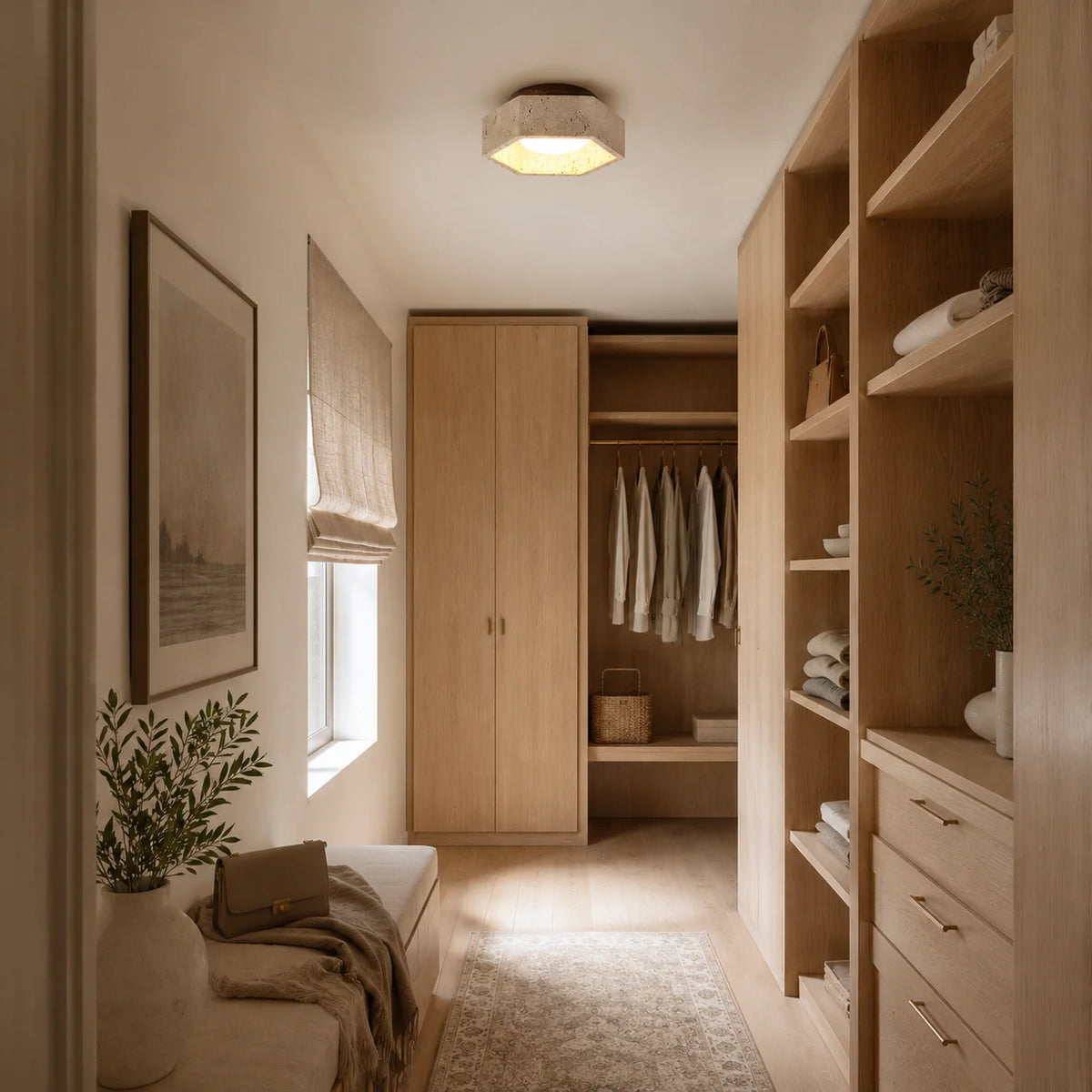 Navorune Travertine Ceiling Lamp 3