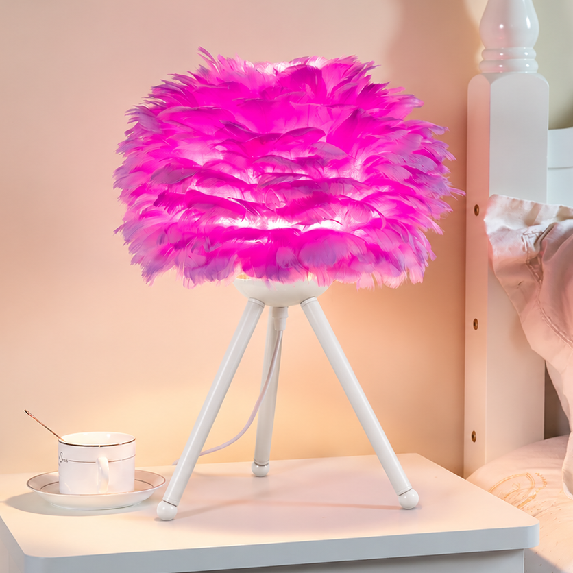 Royallure Feather LED Modern Table Lamp - 7 Colors