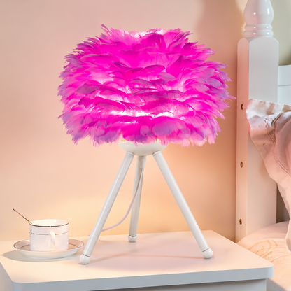 Royallure Feather LED Modern Table Lamp - 7 Colors
