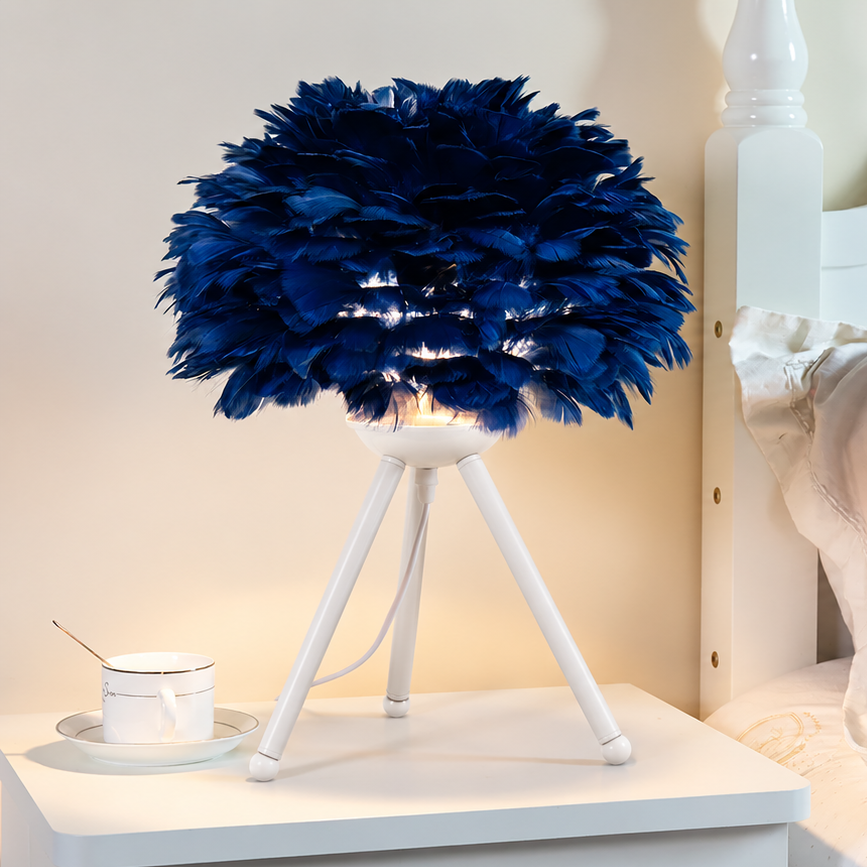 Royallure Feather LED Modern Table Lamp - 7 Colors