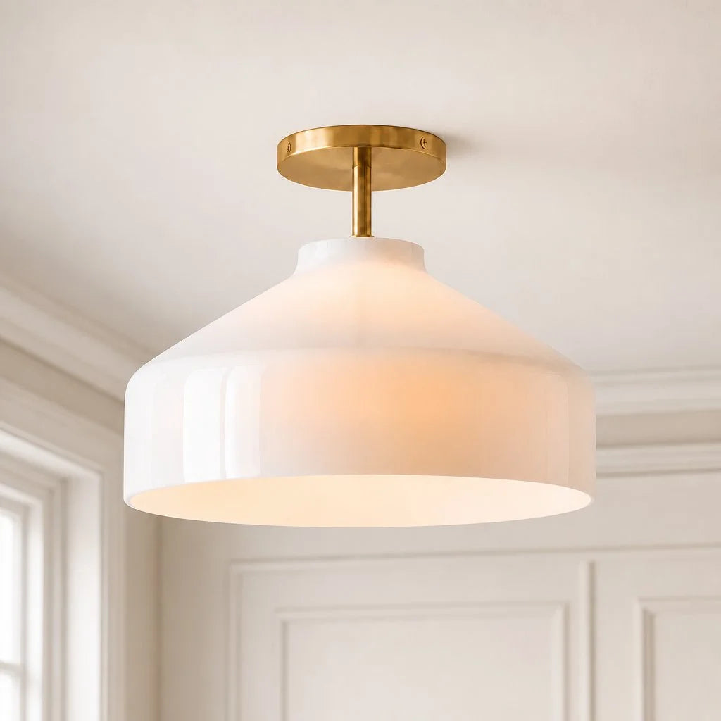 Nerys Nordic Minimalist Morandi Matte Metal Ceiling Light 1
