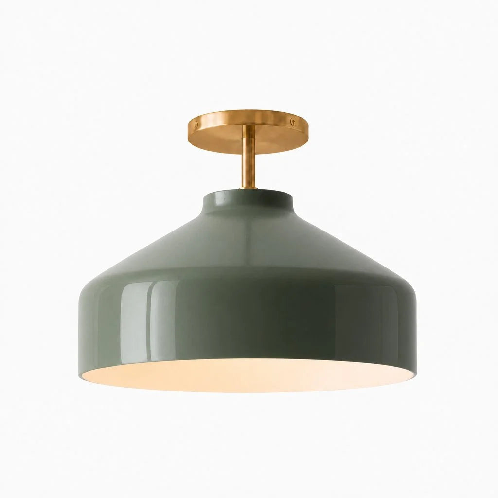 Nerys Nordic Minimalist Morandi Matte Metal Ceiling Light 30