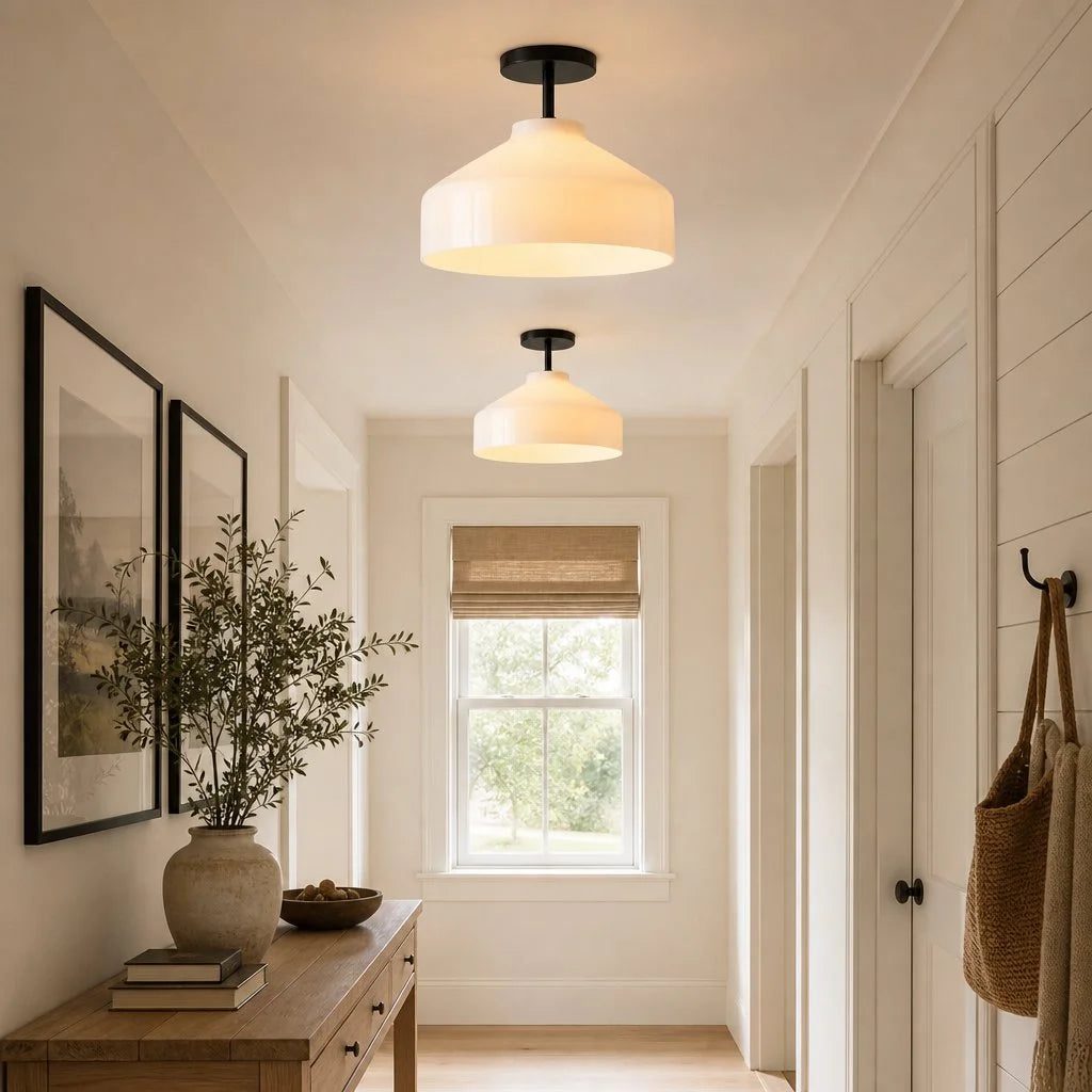 Nerys Nordic Minimalist Morandi Matte Metal Ceiling Light 5